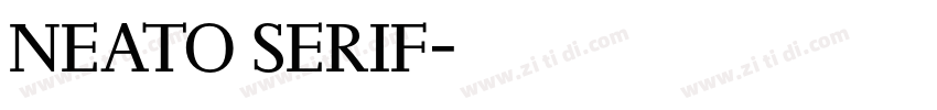 NEATO SERIF字体转换
